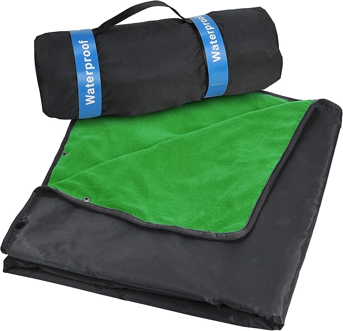 Catalonia Waterproof Blanket for Outdoor, Hooded Blanket Poncho, Windproof, Warm for Stadium,Sporting Events, Camping