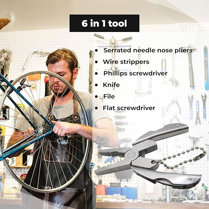 Multifunctional Stainless Steel Pliers & Mini Wrench Tool Set - Compact 5-in-1 Multipurpose Pliers & Wrench Set with Sheath - Tool Kit for Camping, Auto, Outdoor - Durable, EDC Multi Tool Set
