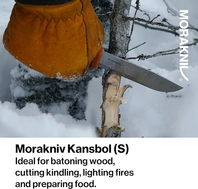 Morakniv Kansbol Fixed Blade Knife with Sandvik Stainless Steel Blade