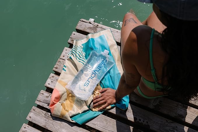 PackTowl Personal Ultralight Microfiber Camping and Travel Towel, Balance Print, Body