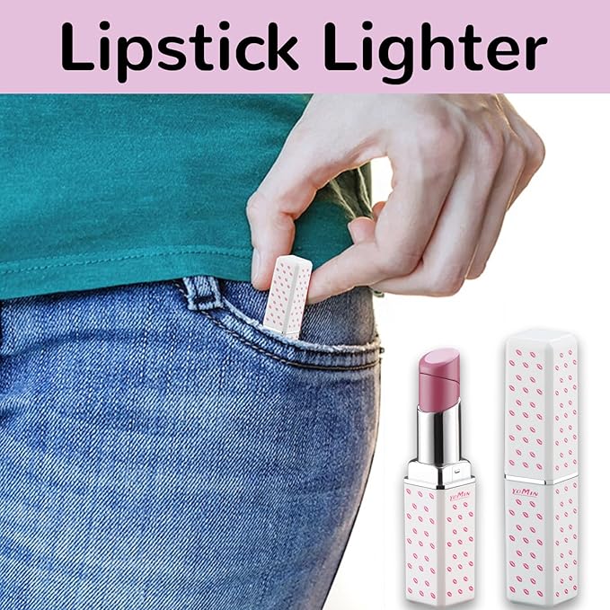 Pretty Cute Lighter Butane, Carving Soft Flame Lighter, Unique for Women Candles Gifts Camping BBQ (No Butane Fule) (03#)