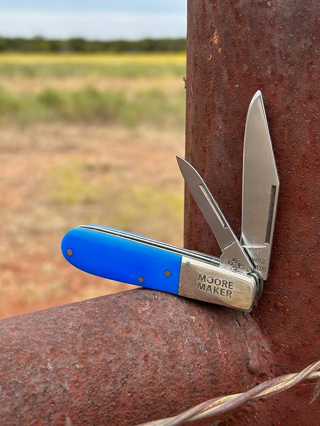 Moore Maker Inc. Barlow Knife 3204B (Blue)