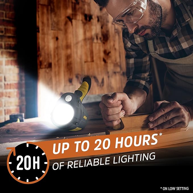 Energizer LED Spotlight, Ultra Rugged Spotlight Flashlight, IPX4 Water Resistant, Batteries Included