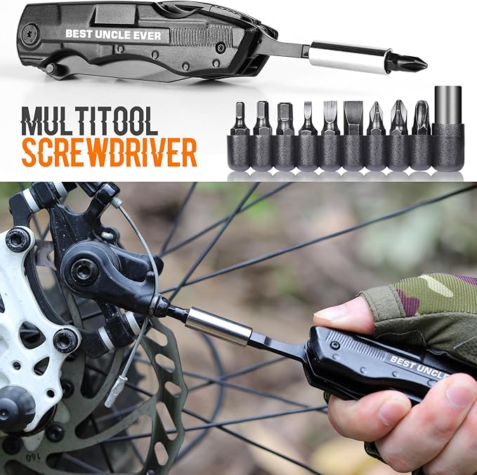 Uncle Gifts,”BEST UNCLE EVER”Multitool Knife,Stocking Stuffers for Uncle,Uncle Birthday Gifts,Best Uncle Gifts,Uncle Gifts from Niece Nephew,Uncle Christmas Gift