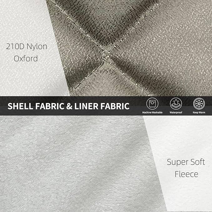 Outdoor Durable 210D Nylon Oxford Camping Blanket for Adult&Kids&Pets,Portable Packable Wterproof Blanket for Travel,Backpacking and Take Pets a Short Rest. (Swen-Through)