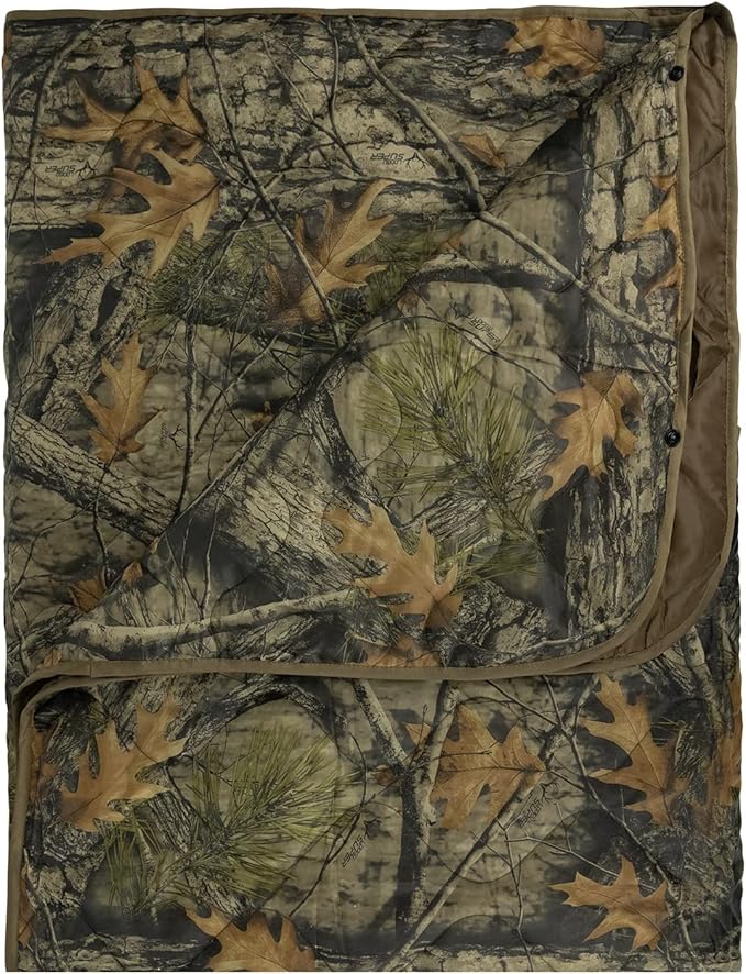 Military Poncho Liner 55”x 79” Camping Blanket Woobie Compact Waterproof for Travel Stadium Outdoor Camping