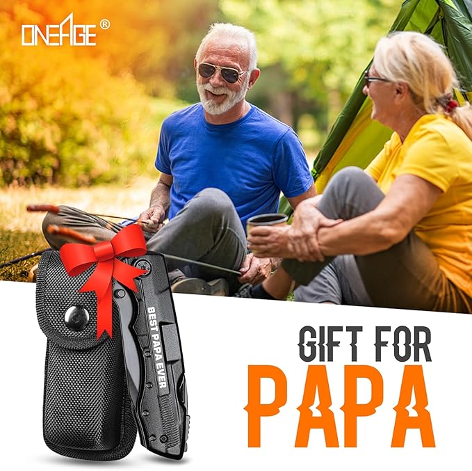 Papa Gifts,"BEST PAPA EVER"Multitool Knife,Papa Christmas Gift,Papa Birthday Gifts,Papa Gifts from Grandchildren,Gifts Idea for Papa,Best Papa Gifts