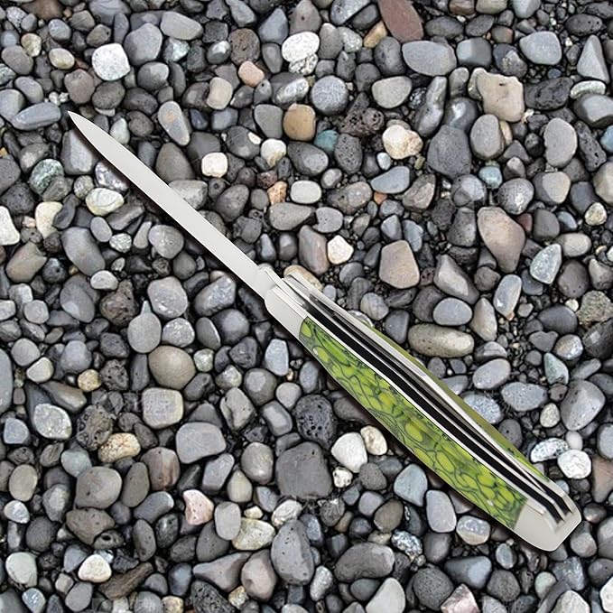 ALBATROSS Traditional Stainless steel Folding Pocket Knives with 2 Blades, FK060 (Green)
