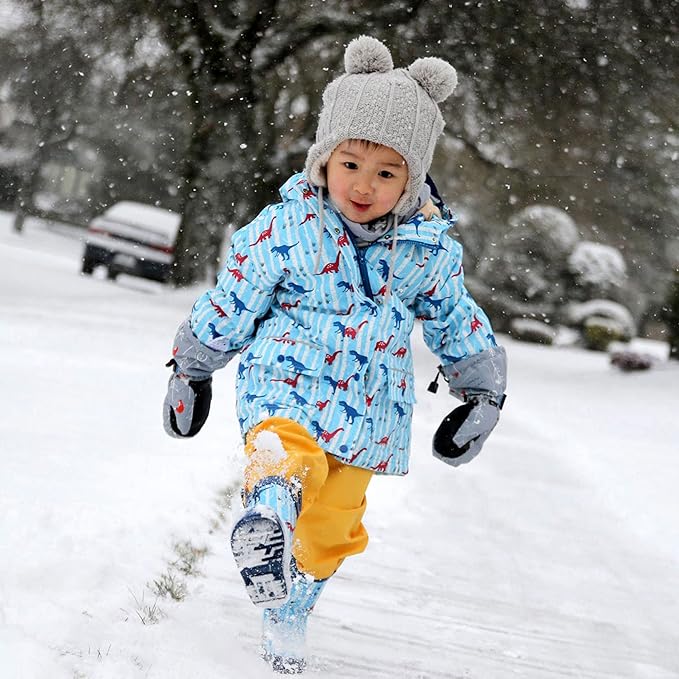 JAN & JUL Waterproof Fleece Lined Snow and Rain Pants for Toddlers and Kids