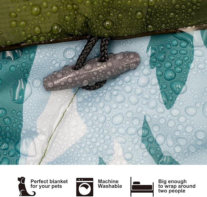 Outdoor Camping Blanket - Puffy Ultralight Packable Blankets for Sleeping, Camp, Travel, Hiking, Stadium, Sherpa Fleece Warm Puffer Portable Camping Quilt, DWR,Machine Washable,56"x 78"
