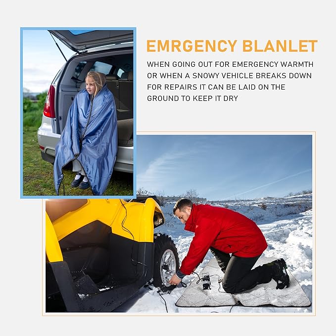 Solaris Stadium Outdoor Blanket, 60” x 80” Super Warm Soft Water-Resistant Camping Picnic Blanket for Outdoor Sport, Packable Windproof Emergency Blanket for Car Couch, Outdoor Ideal Gift