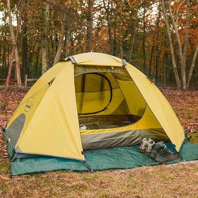 KAZOO Waterproof Backpacking Tent 2/3 Person Lightweight Camping Tents 2/3 People Hiking Tents Aluminum Frame Double Layer