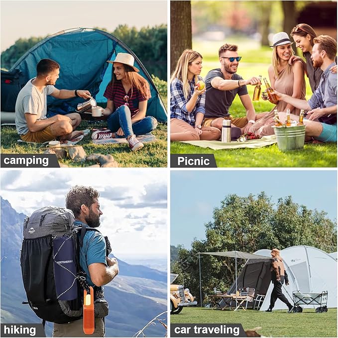 Self Inflating Sleeping Mat for Camping 75"x22" Sleeping Pad with Built-in Pump Lightweight Compact Waterproof Air Mattress for Traveling,Trekking, Hiking, Tent, Single/Adult Camping Gear