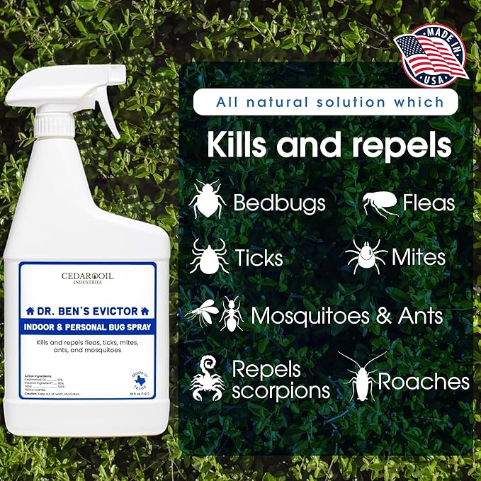 Dr Ben's Evictor Cedar Oil Spray 32 ounce