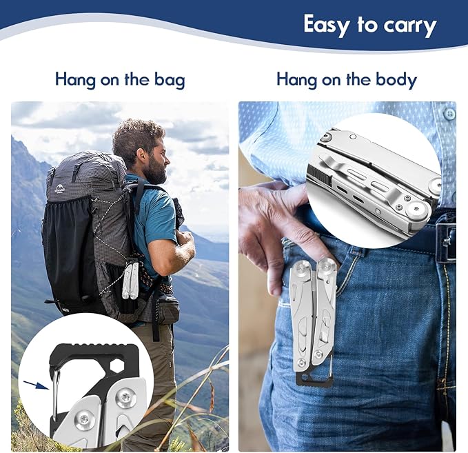 Multitool 11 in 1 Multi Function Pliers Folding Pocket Tool with Sheath Camo Portable Durable Stainless Steel Outdoor Tool,Durable and Lightweight EDC Gifts for Men Grandpa Husband