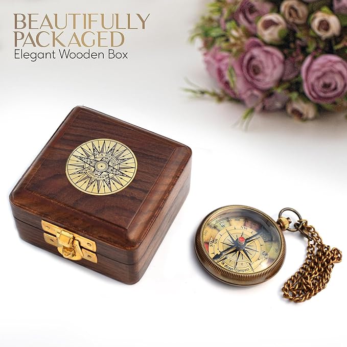 For I Know The Plans I Have For You, Jeremiah 29:11, Solid Brass Directional Engraved Compass, Baptism Gifts for Boys Girls, First Communion, Christian Gifts for Men, First Confirmation Gifts for Boys