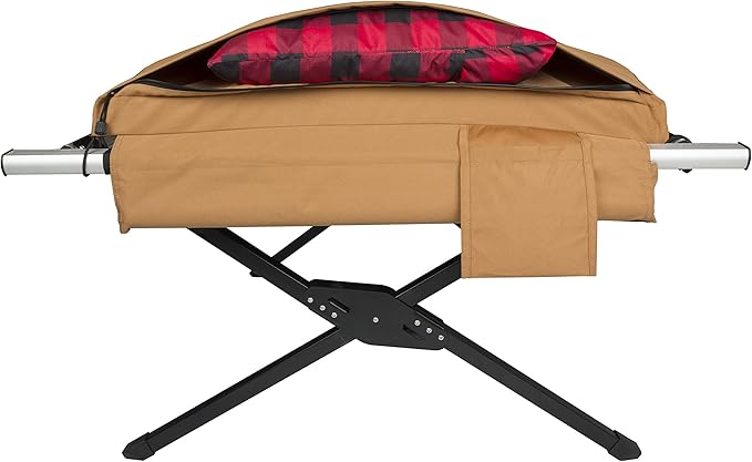 TETON Sports Canvas Camp Pad, Sleeping Pad for Car Camping, Brown