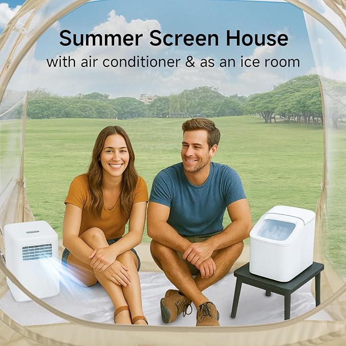 EighteenTek Pod All Weather Sports Tent with Sealed Floor - Instant Tent Shelter - Outdoor Bubble Tent - Rain Tent Camping Sun Shelter Pop Up Clear, Patent Pending for Sports Events Fishing Cheering