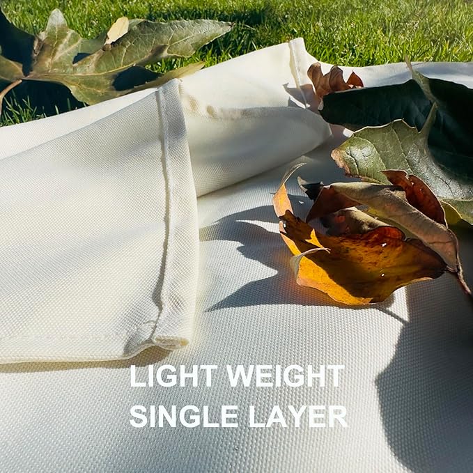 57”x 79”,Extra Large White Picnic Blanket Water Resistant,Outdoor Blanket,Park Beach Blanket,Camping Mat Light Weight Sturdy Canvas