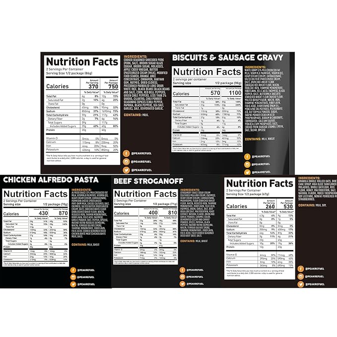 Peak Refuel Expedition Pack | Freeze Dried Backpacking and Camping Food | Amazing Taste | High Protein | Real Meat | Quick Prep Meals (10-Pack)