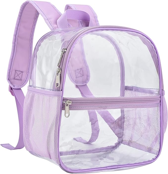 USPECLARE Clear Backpack for Stadium Approved 12×6×12, Water proof Clear Bag for Stadium Events and Concert Work Sport Event