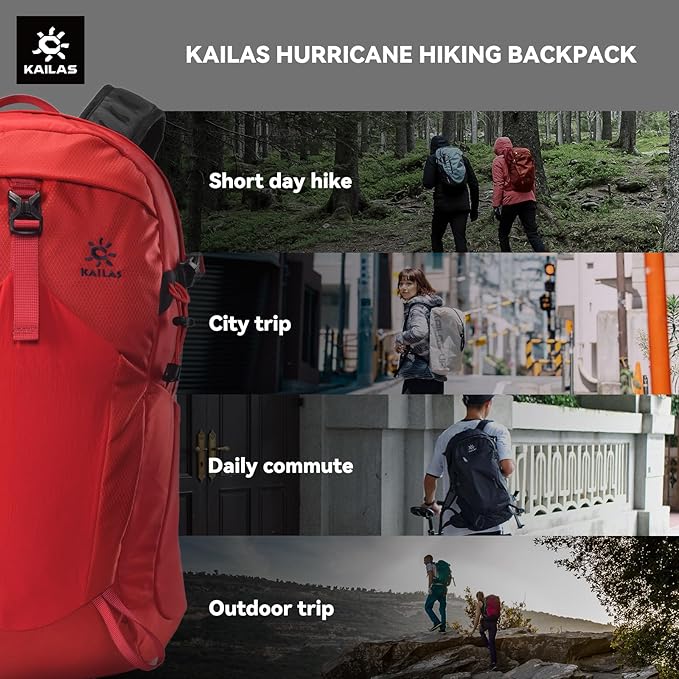 KAILAS Hurricane 20L 26L Hiking Backpack Lightweight Trekking Daypack Small Backpacks for Traveling Camping Outdoor
