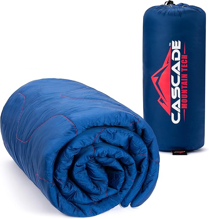 Cascade Mountain Tech Camping Blanket - Lightweight Outdoor Blanket for Camping, Picnics, Concerts, and Travel - 72" x 48"