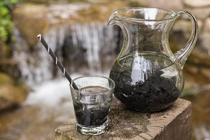 Shungite Water Chips | Water Filter Crystals for Drinking Water, Ideal for Water Purification, Healing Crystals, Home Decor, Great for Use As a Water Filter with Your Camping Gear (1000g)
