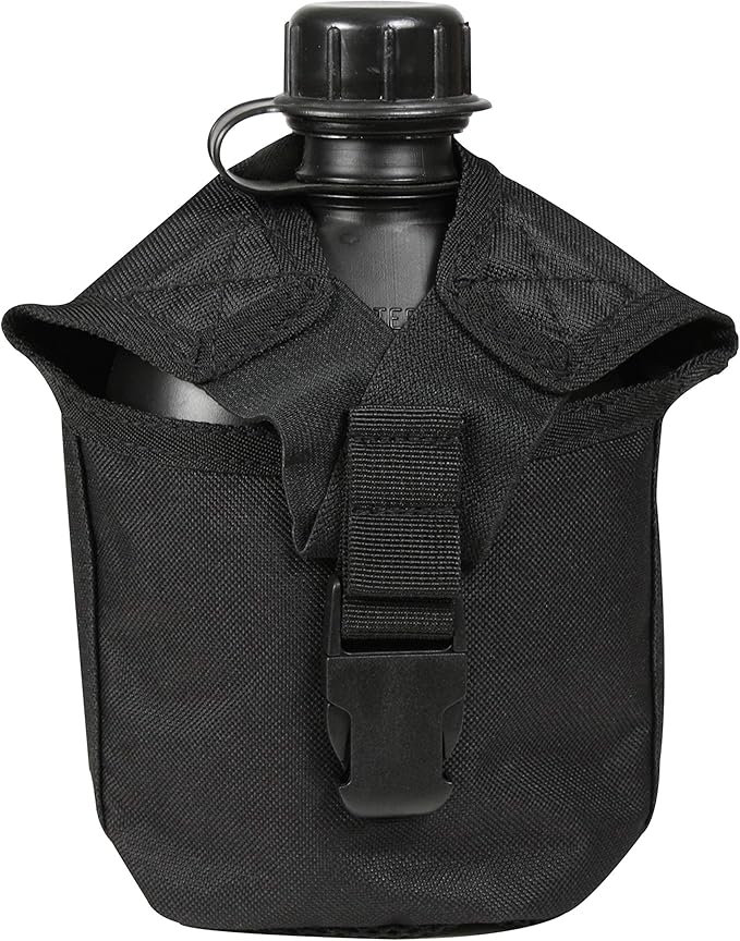 Rothco MOLLE Compatible 1 Quart Canteen Pouch/Cover, Black