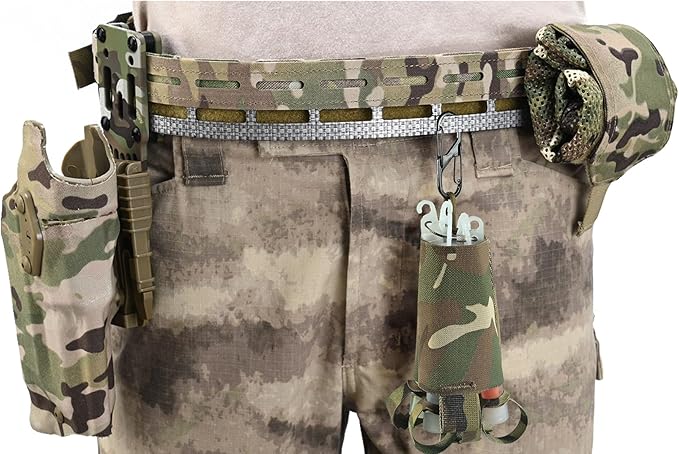 SABADO Tactical Chem Lights with Holders and Carabiner Clip, 6 Ultra Bright Glow Sticks with 12 Hour Duration for Camping Fishing and Hunting