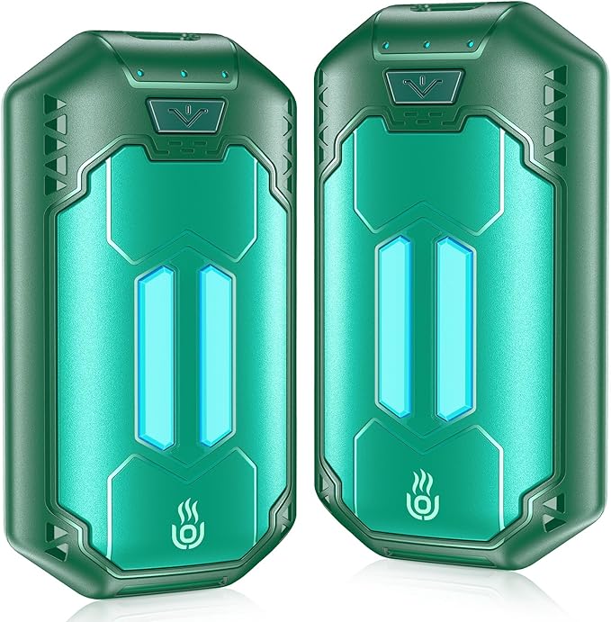 AI Hand Warmers Rechargeable 2 Pack, 6000mAh Electric Hand Warmers with 3 Heat Settings 20Hrs Long Lasting Portable Pocket Heater for Outdoor Camping, Hunting, Golf, Winter Gifts