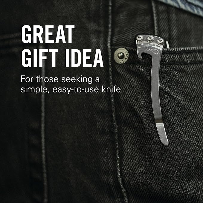 LEATHERMAN, Skeletool KB Pocketknife with Straight Edge, Stainless Steel Blade and Bottle Opener, Paradise Blue