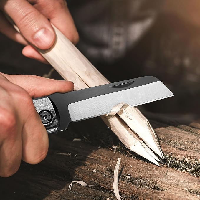 Gifts for Men Dad Him, Camping Survival Hiking Knife 12-in-1 Multitool Electrician Knife 5-Size Wire Stripper 9-Pack Screwdrivers, Mens Gifts for Fathers Day Christmas Birthday Valentines Day