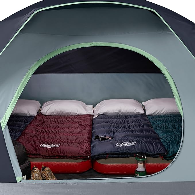 Coleman Skydome Tent with 5 Minute Setup,Weatherproof Tent with Rainfly & Carry Bag, 20% More Headroom Than Traditional Canopies