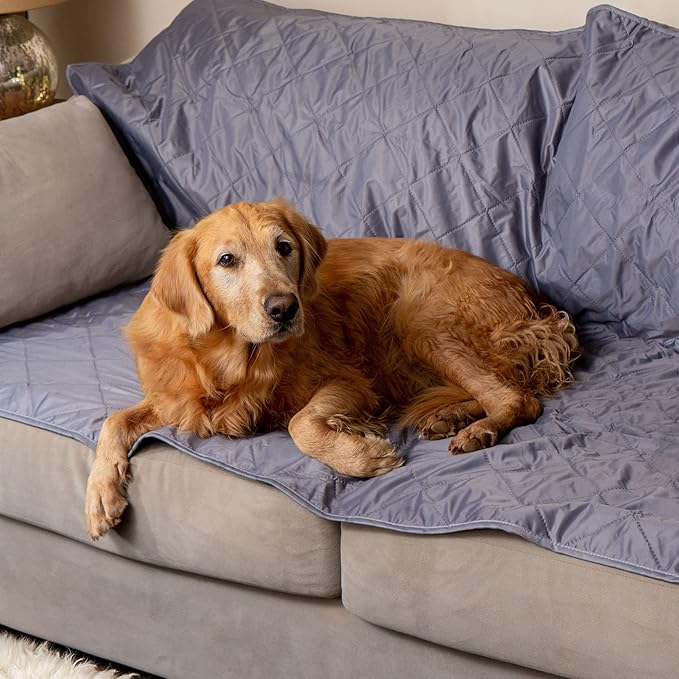 BRAWNTIDE Large Outdoor Waterproof Blanket - Quilted, Extra Thick Fleece, Warm, Windproof, Sandproof, Includes Stuff Sack, Shoulder Strap, Ideal for Beaches, Picnics, Camping, Stadiums, Dogs, Car