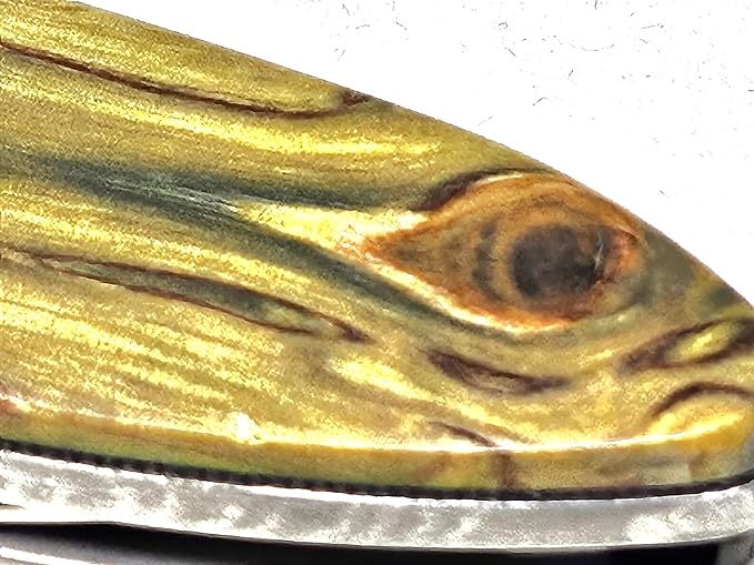Curly Birch Solid Hanlde on Ken Onion Deisgned Leek with Plain Blade