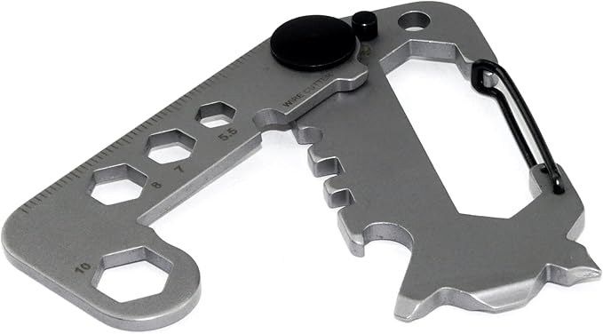 Multi Tool Key Chains EDC Kit Carabiner Clip,Tactical Stainless Steel Keychain Tool