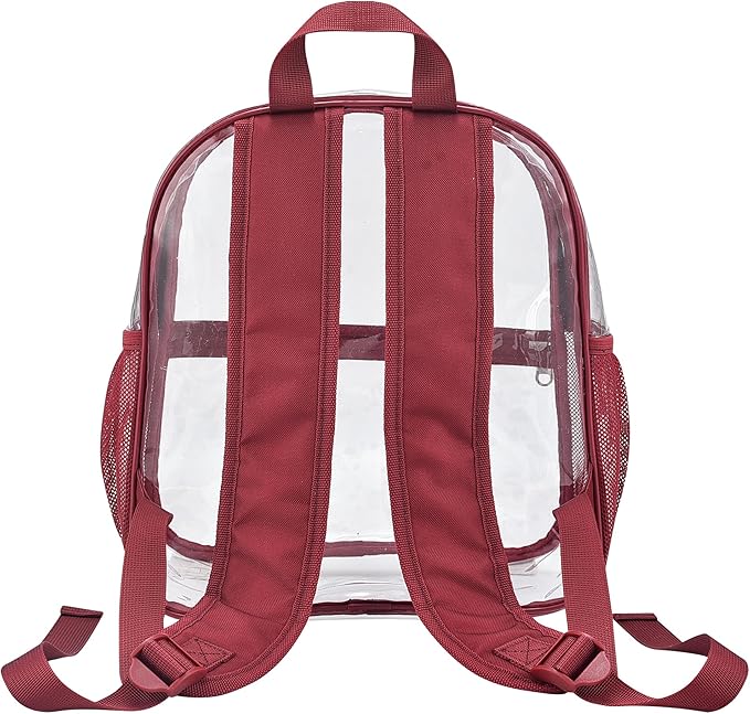 USPECLARE Clear Backpack for Stadium Approved 12×6×12, Water proof Clear Bag for Stadium Events and Concert Work Sport Event