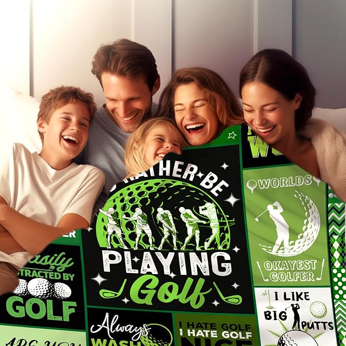 Golf Blanket Gifts for Men Women,Soft Cozy Sport Golf Blankets and Throws Bed Bedding Outdoor,Cool Golfing Funny Golf Gifts for Golfers Kids Golf Lovers 60"x50"