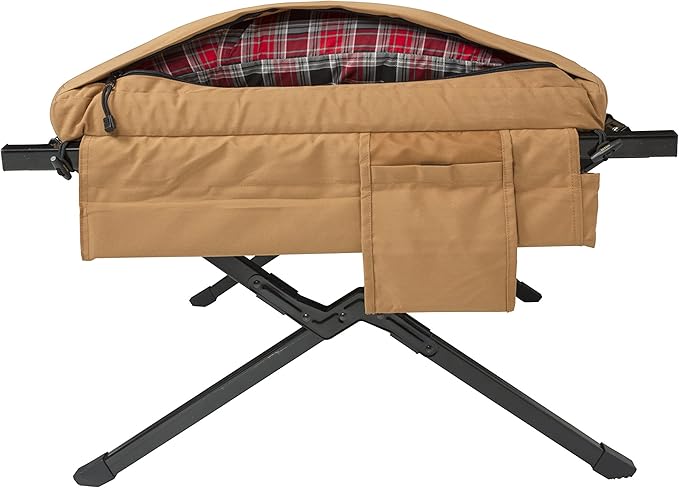 TETON Sports Canvas Camp Pad, Sleeping Pad for Car Camping, Brown