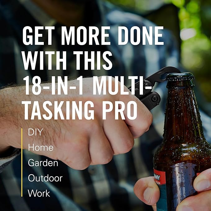 LEATHERMAN, Wave+, 18-in-1 Full-Size, Versatile Multi-tool for DIY, Home, Garden, Outdoors or Everyday Carry (EDC), Black