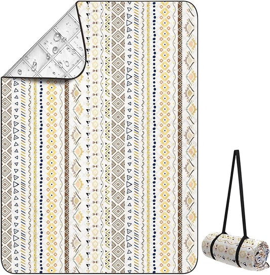 ICOSY Large Picnic Outdoor Blankets, 78" x 59" Beach Camping Blanket Waterproof Sandproof Picnic Camping Mat Camping Gear Essentials