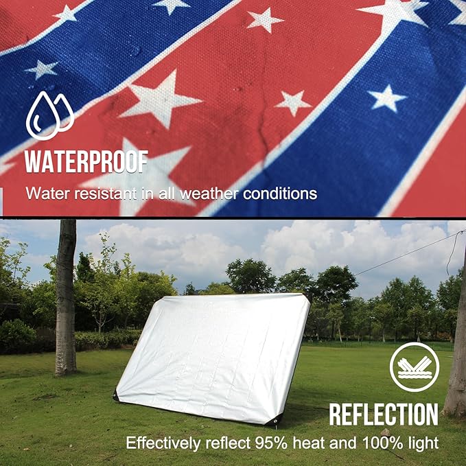 LYN Heavy Duty Emergency Blanket Survival Gear Waterproof Insulated Blanket Emergency Tarp for Camping, Hiking, Bushcraft