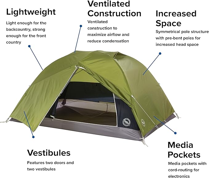 Big Agnes Blacktail & Blacktail Backpacking and Camping Tent