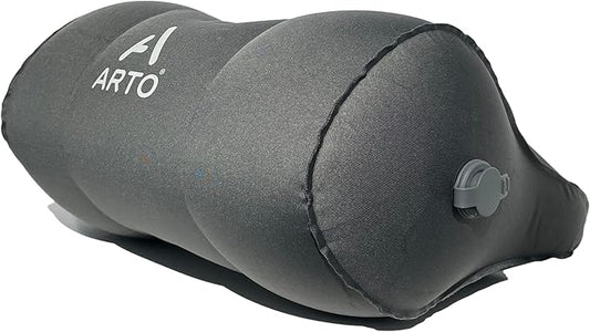 Arto Pillow- Inflatable- Ergonomic, lightweight, water-resistant, and durable Neck support for all sleeping positions. Perfect for camping, hiking, backpacking, and travel.