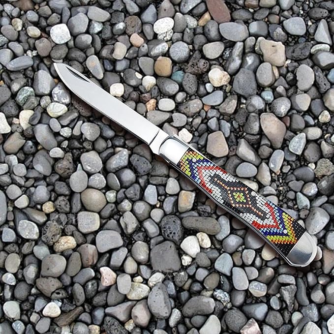 ALBATROSS Traditional Stainless steel Folding Pocket Knives with 2 Blades, FK060 (Multi)