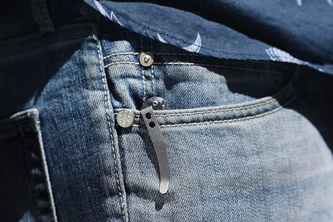 Drop + Eric Ochs Otter Titanium Liner Lock EDC Folding Pocket Knife with Integrated Bottle Opener