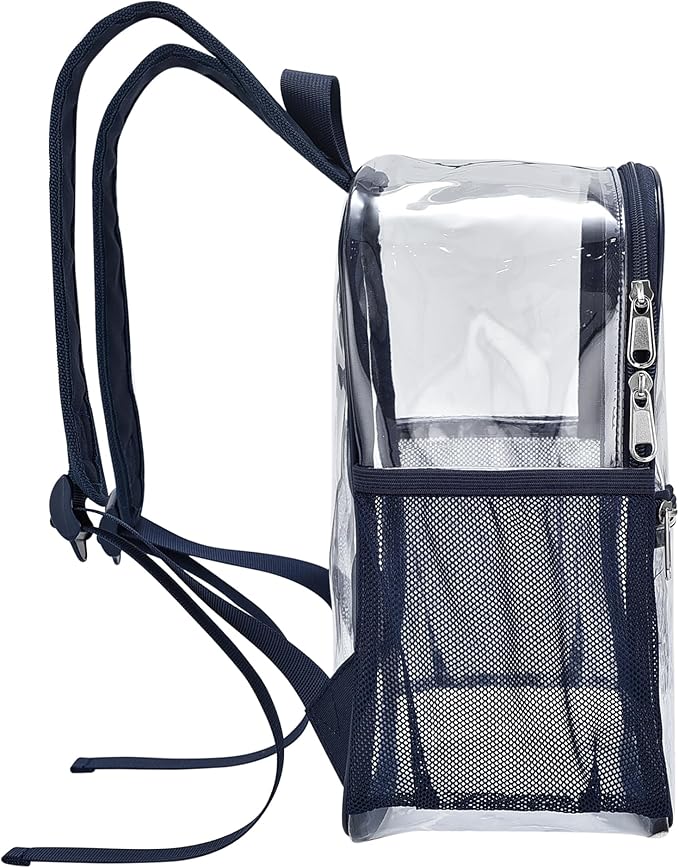 USPECLARE Clear Backpack for Stadium Approved 12×6×12, Water proof Clear Bag for Stadium Events and Concert Work Sport Event