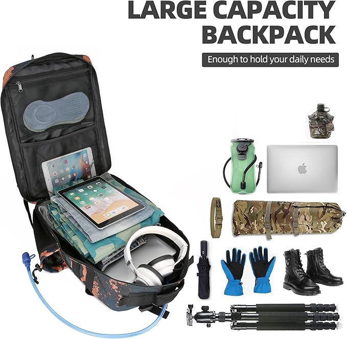 Military Tactical Backpack 45L Hiking Backpacks Men Women Molle Army BackPack Daypack for Camping Fishing Travel