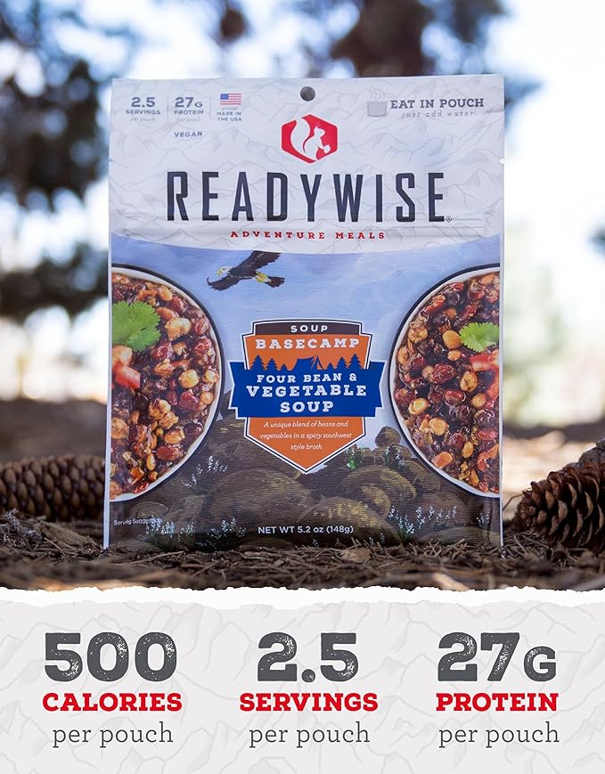 ReadyWise Basecamp Four Bean & Vegetable Soup (6 Pack)